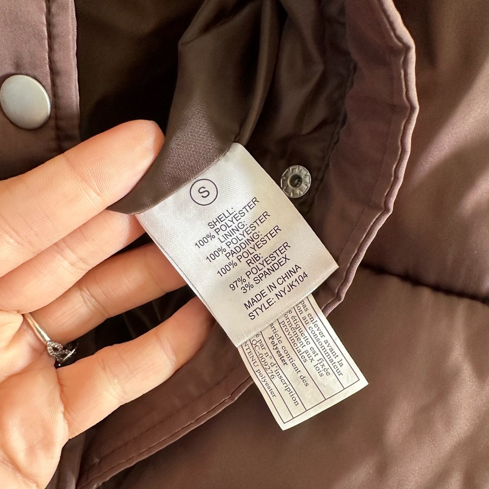 SOLD. Fashion Nova Mrs Jackson Chocolate Puffer Jacket - Picture 8 of 12